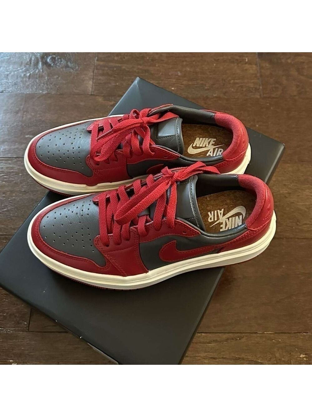 Nike Air Jordan 1 Elevate Low W7.5 Red Gray LN - Picture 4 of 13